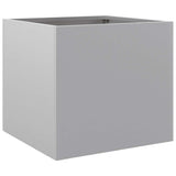 Planters 2 pcs Silver 32x30x29 cm Galvanised Steel 841546