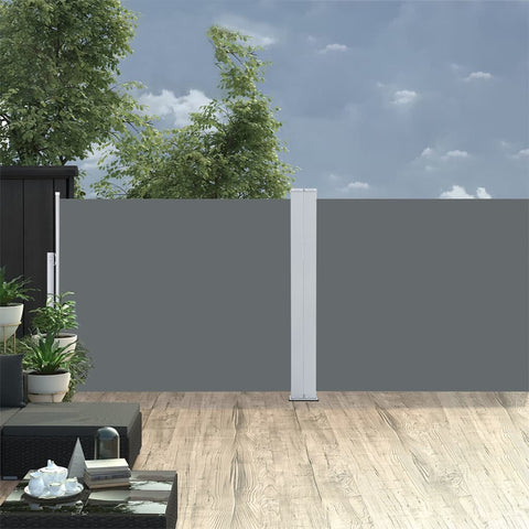 ZNTS Retractable Side Awning Anthracite 140x1000 cm 48486