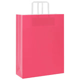 Paper Bags 250 pcs with Handles Pink 32x12x42 cm 4101900