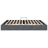 Storage Bed with Mattress Dark Grey 180 x 200 cm Velvet 3370113