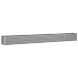 Planter Light Grey 480 x 50 x 45 cm Galvanised Steel 42018158