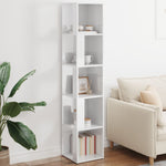 ZNTS Corner Cabinet High Gloss White 33x33x164.5 cm Engineered Wood 809050