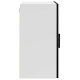 Kitchen Wall Cabinet Porto Black Engineered Wood 854028