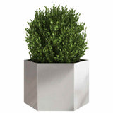 Garden Planter Hexagon 69x60x45 cm Stainless Steel 851126