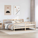 Bed Frame with Headboard without Mattress 180x200 cm Super King 3306651