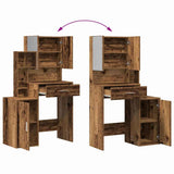 Dressing Table Old Wood 80 x 35 x 132 cm Engineered Wood 868880