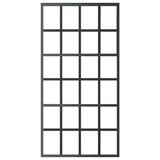 Sliding Door with Hardware Set ESG Glass&Aluminium 102x205 cm 3081967