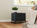 Bedsides Set of 2, Modern Bedside Nightstand with 2 Drawers, Bedside Cabinet Sofa Side T3398P344439