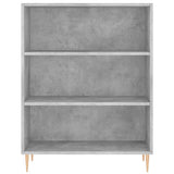 Bookcase Concrete Grey 69.5x32.5x90 cm Engineered Wood 828352