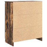 Sideboard with Drawers Smoked Oak 71x35x84 cm Engineered Wood 861584