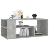 ZNTS Coffee Table Concrete Grey 100x50x40 cm Engineered Wood 806925