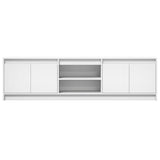 TV Cabinet with LED White 180x34x50 cm Engineered Wood 3307912