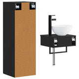 Bathroom Furniture Set 2 pcs Black 33 x 34.5 x 100 cm 3406094