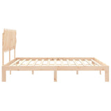 Bed Frame without Mattress 200x200 cm Solid Wood Pine 3193746