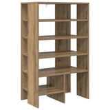 Shoe Cabinet with Shelf 2 pcs Artisan Oak Engineered Wood 8000387