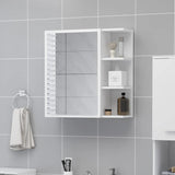 Bathroom Mirror Cabinet White 62.5x20.5x64 cm Engineered Wood 803308