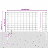 Fence and Post Green 0.8 x 25 m Steel 3336049