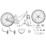 Kids Bike 12 Inches for 2-4 Years Old Light Pink 42009572
