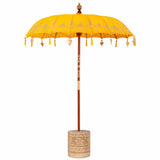 Balinese Parasol Yellow 180-190 cm Cotton and solid wood 3356900