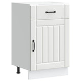 Kitchen Base Cabinet Lucca White Engineered Wood 853717
