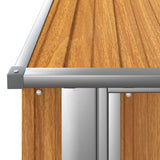 Garden Shed 180.5x97x209.5 cm Galvanised Steel Wooden Look 150906