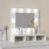 Mirror Cabinet with LED White 60x31.5x62 cm 808882