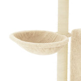 Cat Tree with Sisal Scratching Posts Cream 96.5 cm 172076