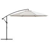 Cantilever Garden Parasol 3.5 m Sand White 42199