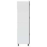 Kitchen Cupboard "Porto" Black Engineered Wood 854108
