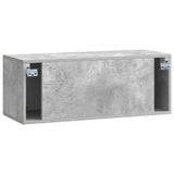 Wall-Mounted TV Cabinet Concrete Grey 78.5 x 31 x 30 cm 898038