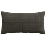 Cushion Cover 6 pcs ALMELO Anthracite 40 x 80 cm Corduroy 914624