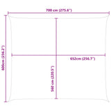 Sun Shade Sail Orange and Brown 7 x 6 m 100% Polyester Oxford 42031055