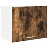 Hanging Cabinet 2 pcs Smoked Oak and White 50 x 31 x 40 cm 884155
