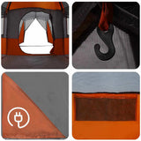 Family Tent 20-Person Grey and Orange 745 x 700 x 217 cm 42004079