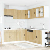 11 Piece Kitchen Cabinet Set Porto Sonoma Oak Engineered Wood 3314934