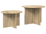 Side Table Set with Storage 2 pcs Sonoma Oak Engineered Wood 8001012