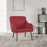 Armchair Wine Red 63x76x80 cm Faux Leather 351428