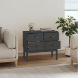 Console Cabinet Grey 90x40x78 cm Solid Wood Pine 821741