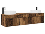 Bathroom Cabinet Set 3 pcs Old Wood 49 x 44.5 x 65.5 cm 3405785