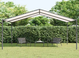Gazebo 4 x 4 x 2.6 m White Steel and Polyester 180 gsm 362452