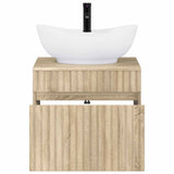 Bathroom Furniture Set Sonoma Oak Engineered Wood 3404312