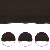 Bathroom Countertop Dark Brown 180x50x cm Treated Solid Wood 3156262