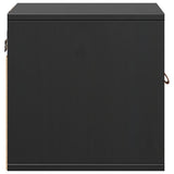 Wall Cabinets 2 pcs Black 31.5x30x30 cm Solid Wood Pine 818364