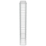 143579 Gabion Wall with Covers Galvanised Steel 100x20x150 cm
