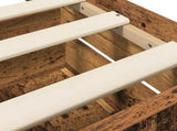 Bed Frame with Storage Old Wood 80 x 200 cm Engineered Wood 3429512