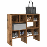 Shoe Racks 2 pcs Stackable Old Wood 89.5x30x40 cm 858854