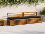 2-Piece Bench Cushions SOEST 2 pcs 100% Polyester Black 950097