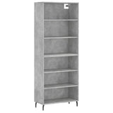 Highboard Concrete Grey 69.5x32.5x180 cm Engineered Wood 3189593
