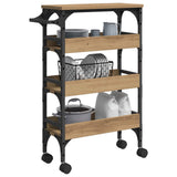 Kitchen Trolley Artisan Oak 53 x 20 x 76 cm Engineered Wood 883023