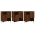 Sideboards 3 pcs Brown Oak Engineered Wood 3190156